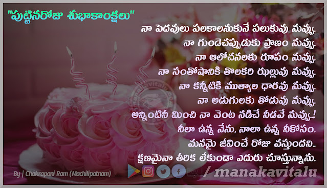 Telugu Birthday Wishes Kavithalu